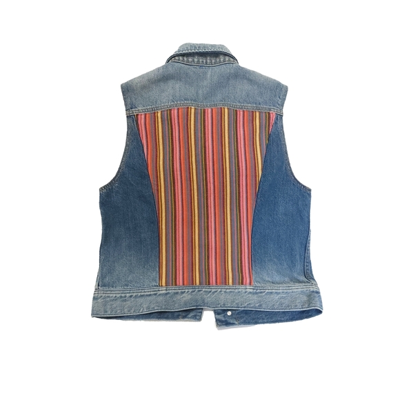 LEE Womens Denim Riders 100% Cotton Vest Desert Fade Size S NEW - Picture 5 of 6
